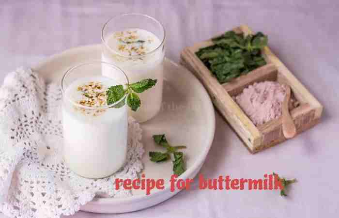 Recipe for Buttermilk