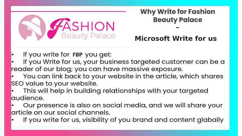 Microsoft Write for us